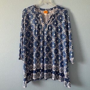 Ruby Rd. Women's Plus Size Printed Top, Size 3X